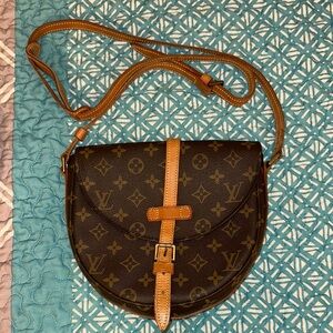 Louis Vuitton Brown Monogram Crossbody Bag with Saddle Shape